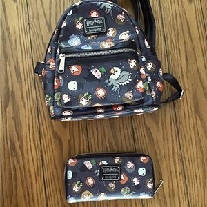 Hogwarts mini backpack and matching Wallet- perfect for Universal vacation!